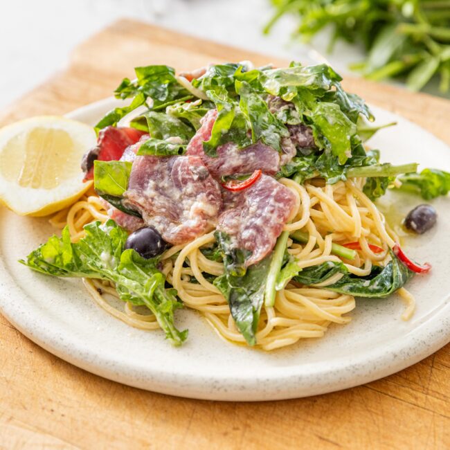 Tuna Spaghetti with Chilli and Lemon